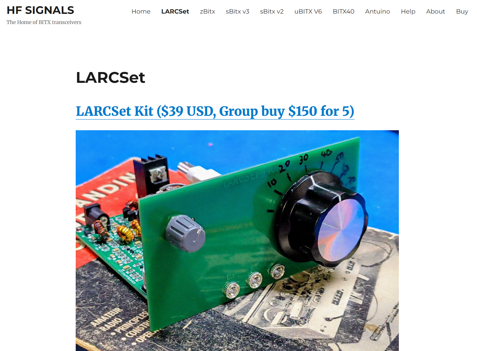 [取寄]LARCSet-7MHz帯SSB/CWトランシーバ制作キット