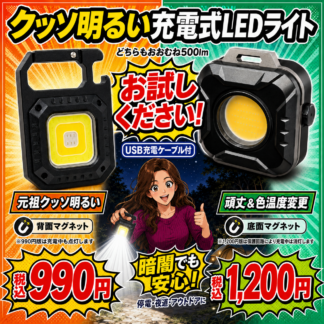 クッソ明るいLEDライト2種